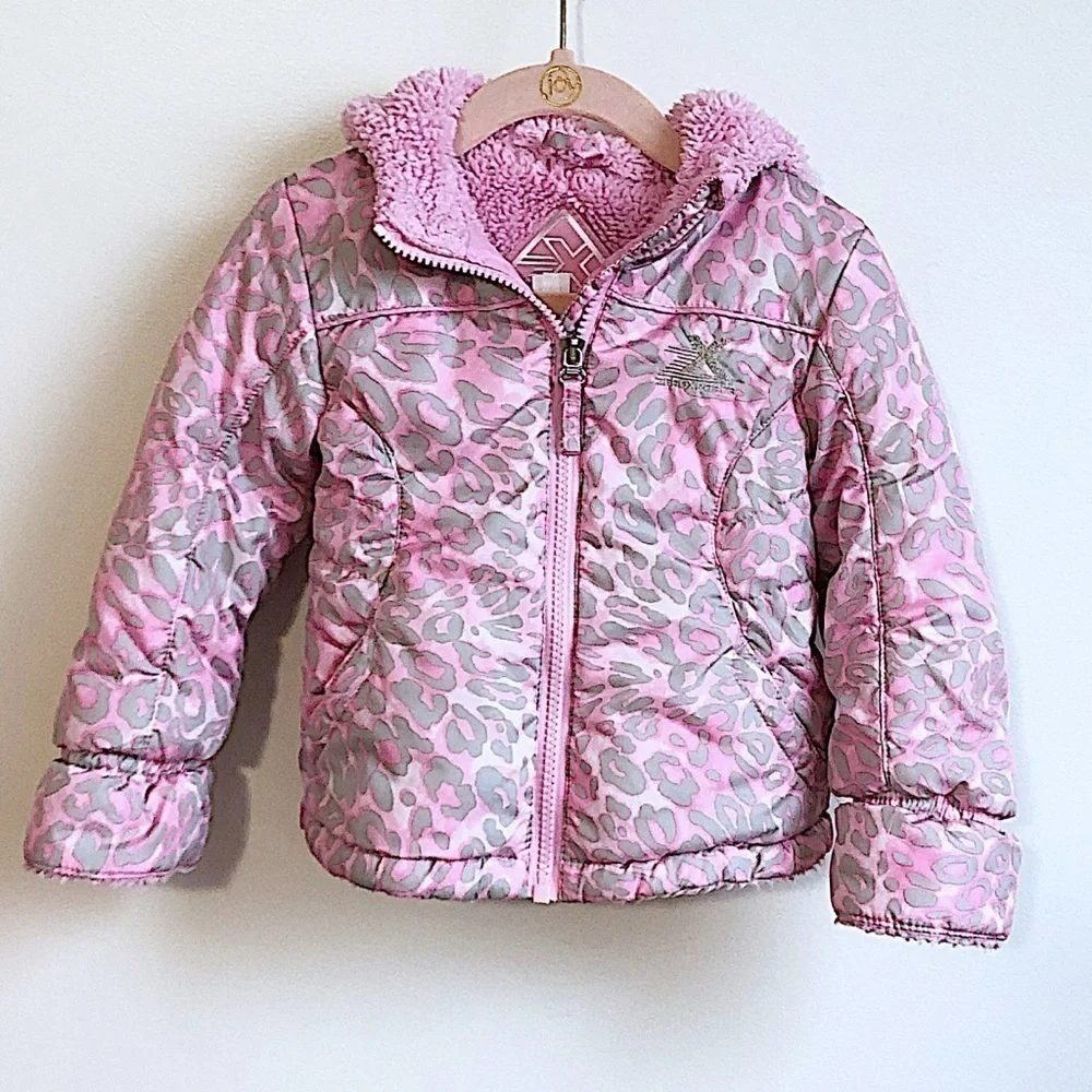 ZeroXposur girls animal print hooded winter coat